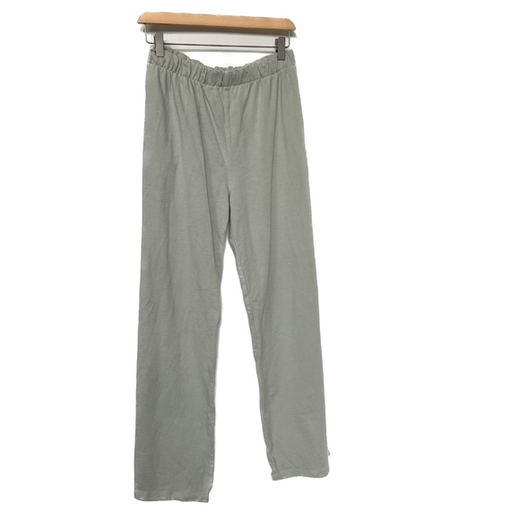 John Galt PANTS Pale Green Size 3 Made in Italy 100% Cotton Straight Leg Pull on - Picture 5 of 6
